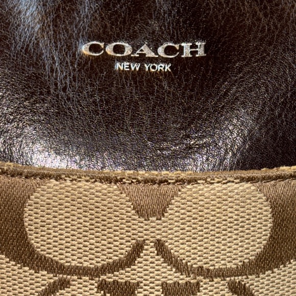 Coach CC Signature Monogram Adjustable Shoulder Strap Crossbody Tote Bag Purse - Picture 3 of 17